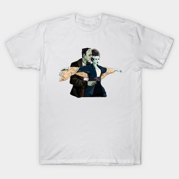 Frankenstein Titanic T-Shirt by FanboyMuseum